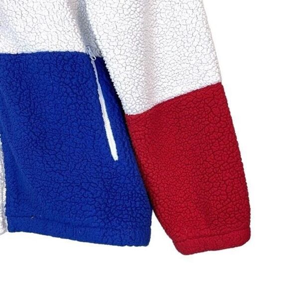 Fils X Uo Colorblock Sherpa Logo Jacket Mens Size Small - Picture 5 of 9